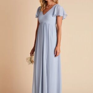 Elegant Light Blue Empire Dress
